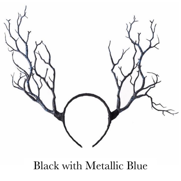 Whimsical Long Deer Antlers Tree Branches Hair Headband - Picture 8 of 16